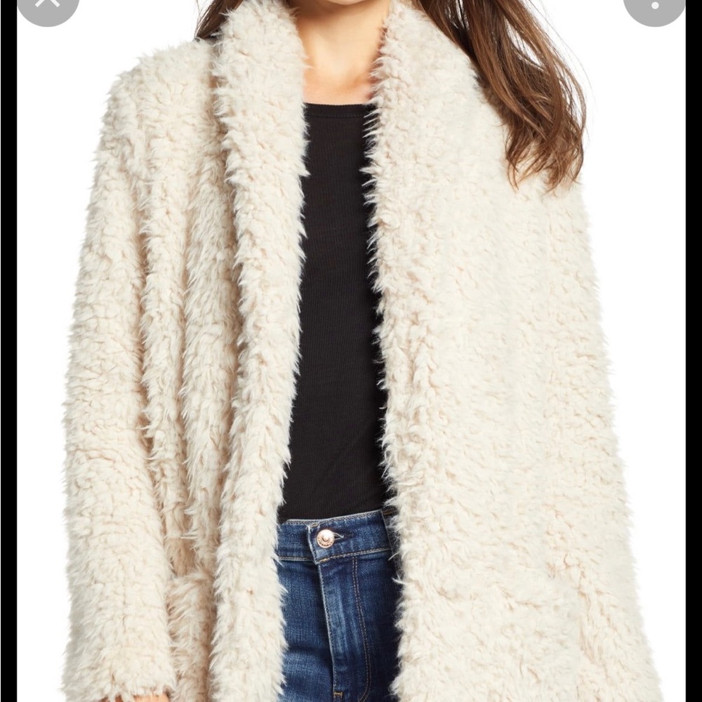 BB Dakota Womens Cream Sherpa Jacket